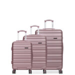 Ensemble 3 valises rigides worldline minneapolis 3 rose