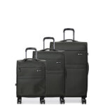 Ensemble 3 valises souples horizon premium dressing kaki vert Ensemble 3 valises souples horizon premium dressing kaki vert