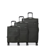 Ensemble 3 valises souples horizon premium dressing kaki vert