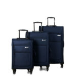 Ensemble 3 valises souples horizon new mexico bleu