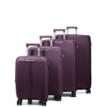 Ensemble 4 valises rigides extensibles teneo deltea violet