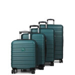 Ensemble 4 valises rigides extensibles worldline linz 2 vert