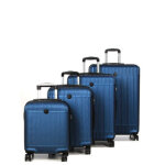 Ensemble 4 valises rigides worldline tulsa bleu marine