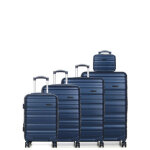 Ensemble 4 valises worldline minneapolis 2 et vanity bleu marine