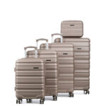 Ensemble 4 valises worldline minneapolis 2 et vanity taupe marron