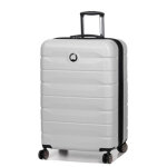Grande valise rigide extensible delsey air armour 77 cm argent gris