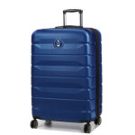 Grande valise rigide extensible delsey air armour 77 cm bleu