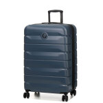 Grande valise rigide extensible delsey air armour 76 cm galets bleu