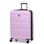 Grande valise rigide extensible delsey air armour 77 cm orchide rose