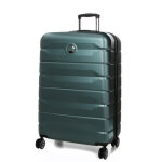Grande valise rigide extensible delsey air armour 77 cm vert