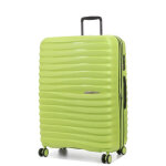 Grande valise rigide extensible jump xwave jumbo 76 cm citron vert jaune