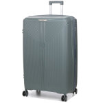 Tr�s grande valise rigide extensible xxl teneo deltea 85 cm gris