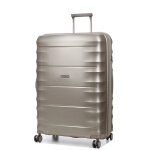 Grande valise soute rigide extensible 4 roues airtex canopus 76 cm champagne beige
