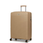 Grande valise soute rigide extensible 4 roues airtex orion 75 cm champagne beige