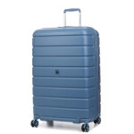 Grande valise soute rigide extensible roncato relife 78 cm bleu retro