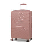 Grande valise soute rigide extensible worldline abidjan 74 cm vieux rose