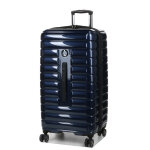 Grande valise soute rigide xl delsey shadow 5. 0 trunk 80 cm bleu marine