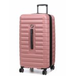 Grande valise soute rigide xl delsey shadow 5 trunk 80 cm rose cendre