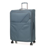 Grande valise soute souple extensible airtex toliman 77 cm bleu ardoise