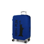 Housse de valise a�rial new york - m bleu fonc�