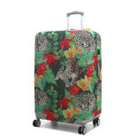 Housse de valise airtex fantaisie l�opard - l vert l�opard