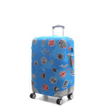 Housse de valise airtex fantaisie stickers - m bleu logo