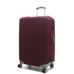 Housse de valise airtex unie - l bordeaux rouge