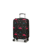 Housse de valise extensible periea black with pink flamingos s noir