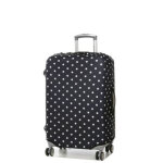 Housse de valise extensible periea black with white dots m noir