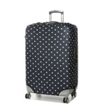 Housse de valise extensible periea black with white dots l noir