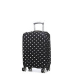 Housse de valise extensible periea black with white dots s noir