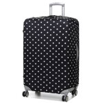 Housse de valise extensible periea black with white dots l noir