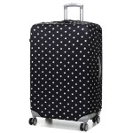 Housse de valise extensible periea black with white dots l noir