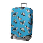 Housse de valise extensible periea blue with dogs l bleu