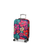 Housse de valise extensible periea bold flowers s hibiscus rose