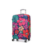 Housse de valise extensible periea bold flowers m hibiscus rose
