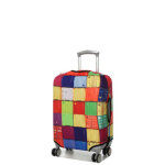 Housse de valise extensible periea colourful squares s multicolore jaune