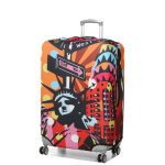 Housse de valise extensible periea pop art statue of liberty l jaune