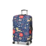 Housse de valise extensible periea purple cats m indigo bleu