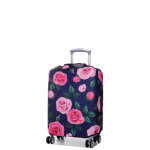 Housse de valise extensible periea purple with pink roses s violet