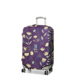 Housse de valise extensible periea purple with yellow birds m violet