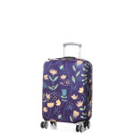 Housse de valise extensible periea purple with yellow birds s violet
