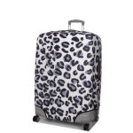 Housse de valise extensible periea silver leopard l blanc