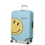 Housse de valise extensible periea smiley face l bleu drag�e