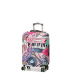 Housse de valise extensible retro s rose