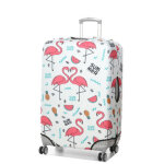 Housse de valise periea white with summer flamingos l blanc