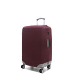 Housse de valise unie airtex - m bordeaux rouge