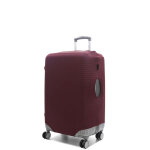Housse de valise unie airtex - m bordeaux rouge