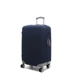Housse de valise unie airtex - m marine bleu