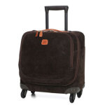 Pilot case souple bric's life 13 pouces - 4 roues olive marron